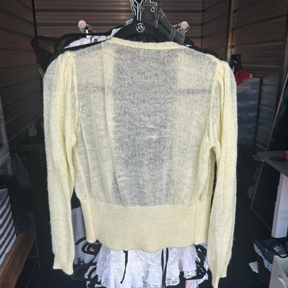 Long Sleeve Cropped Cardigan S - Picture 2 of 2